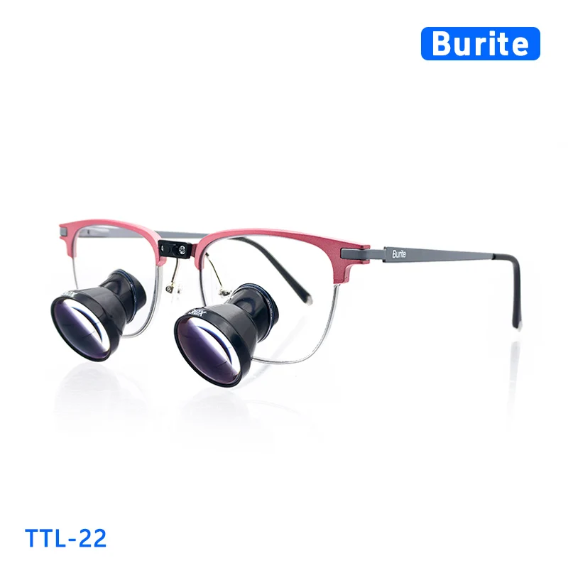 

Burite 22 TTL Galilean Loupes 2.5X/3.0X/3.5X IPD Customized Dental Surgical Loupes plastic lens Lens Anti splash goggles