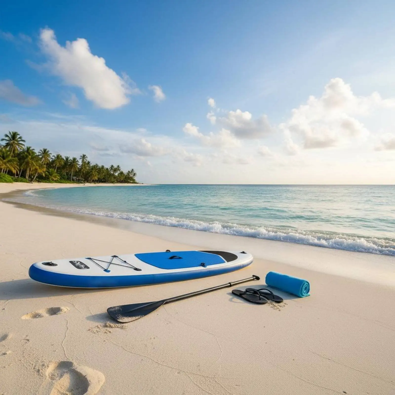 

Inflatable Paddleboard Multi Use Portable Stand up Paddleboard Portable Paddleboard Sturdy Construction for Racing, Stretching