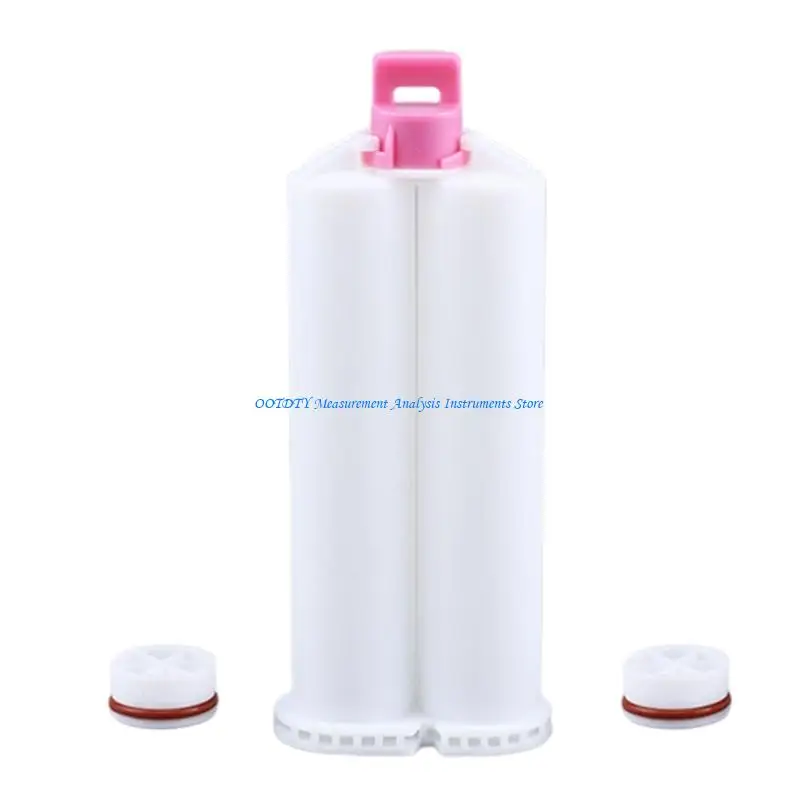 367D 50Ml Dental Glues Cylinder For AB Epoxy Adhesive With Mixing Nozzle Dispenser Perfect For Dental Industrial Applications