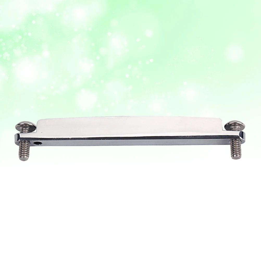 

Acoustic Guitar Pillow Bridge Saddle Parts Lifting Silver for Bass