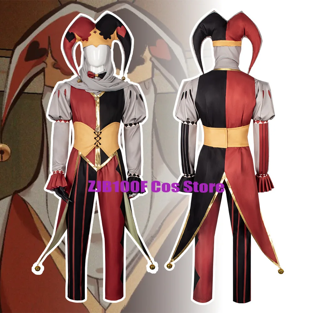 

Smlz Cos In Stock Jestyn Cosplay Anime Kingdom Coatume Clown Outfit Hat Uniform Set Halloween Party Role Play motley Costume