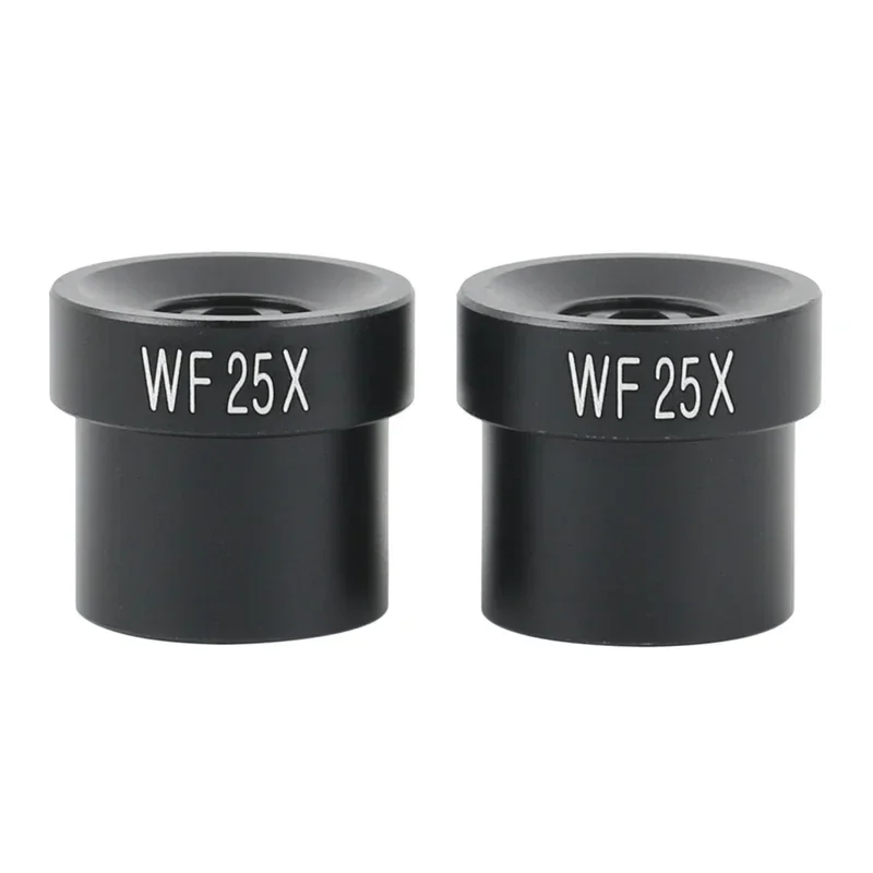 2pcs/set Biological Microscope Eyepieces WF5X WF10X WF16X WF20X WF25X WF30X Accessory Wide Field Wide Angle Lens 23.2mm Diameter