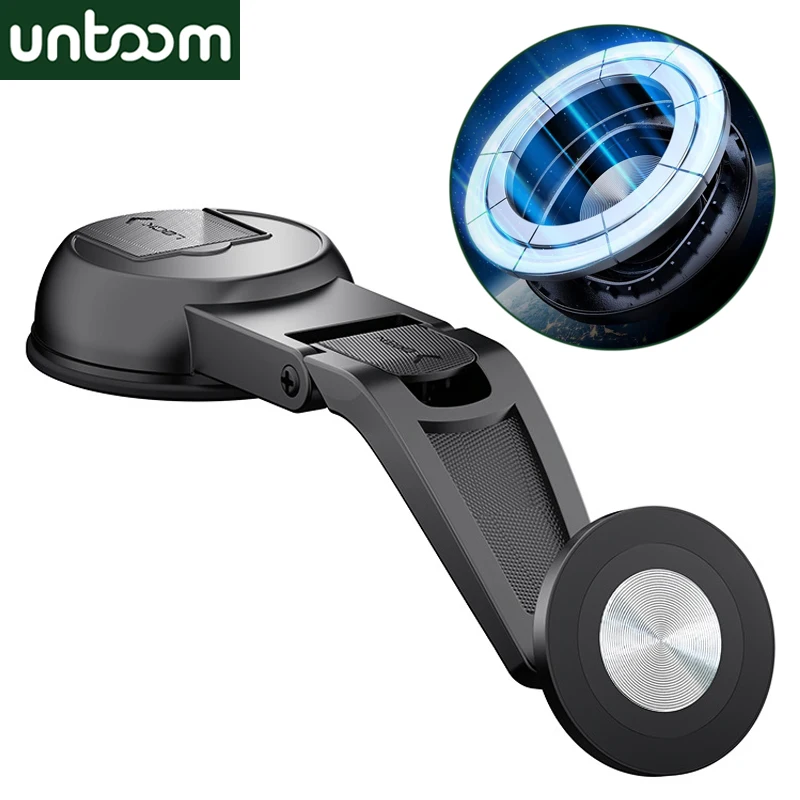 Suction Cup Magnetic Car Dashboard Windshield Cellphone Holder for iPhone MagSafe Magnet Car Phone Mount for Samsung GPS Bracket