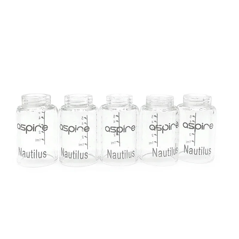 5 Pieces Replacement Glass Tank for Aspire Nautilus 5ml Nautilus Mini 2ml Glass Tank Cover Mini Glass Cup Container