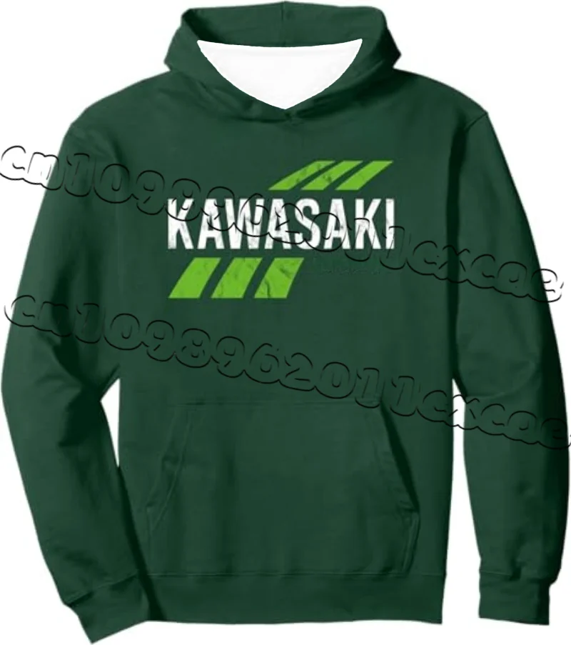 

Kawasaki Minimalist Hooded Sweatshirt for Men and Women in Autumn Winter with Letter Print Design Loose Fit Casual Sports Top