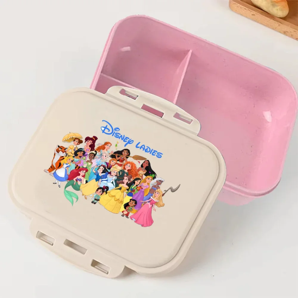 Cartoon Disney Princess Lunch Box Anime Elsa Ella Food Storage Containers Kids School Picnic Lunch Box Office Dinner Case Gift