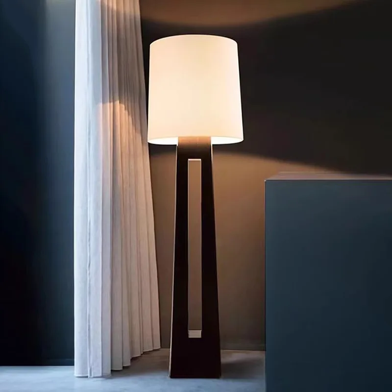 Modern Home Decor Minimalistische stoffen vloerlamp Geschikt voor woonkamers Slaapkamer Studeerkamer Standaardlamp Binnenverlichting Armaturen