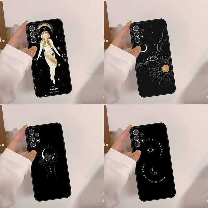 Witch Moon Tarot Mystic Totem Phone Case For Samsung A20 A22 A21S A01 A02 A6 A7 A8 A9 2018 A10 A11 A12 S E STAR CORE 4G Funda