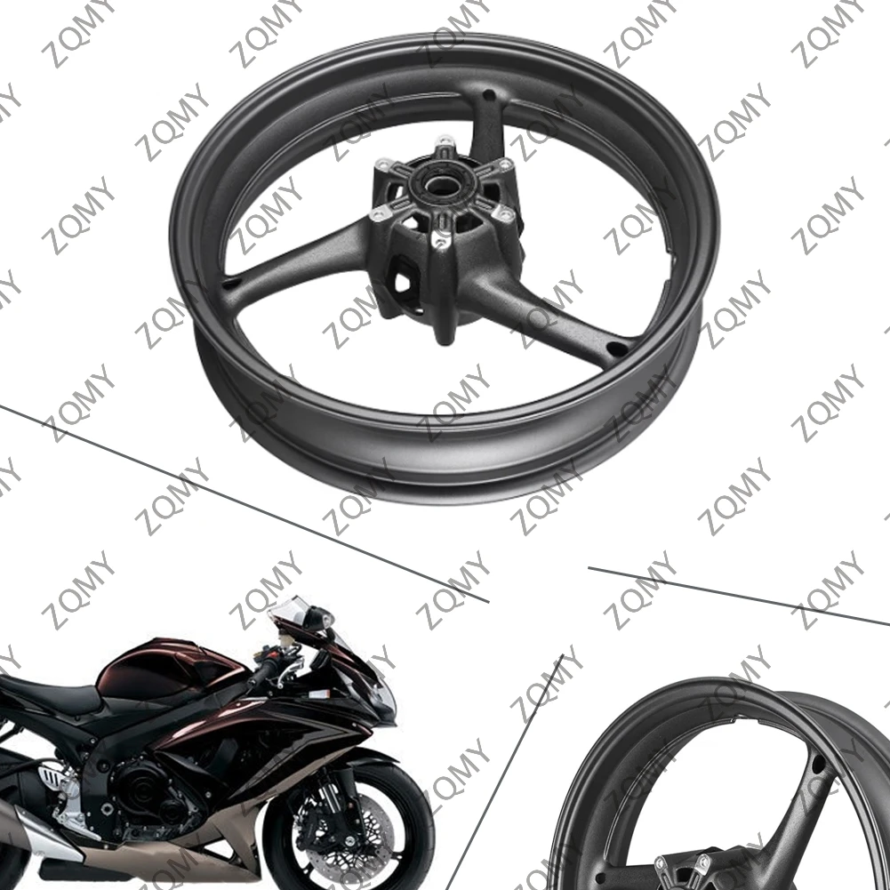 Motorcycle Aluminum Front Wheel Rim Replacement For SUZUKI GSXR600 GSXR750 2008-2010 & GSXR 1000 K9 2009-2016 Matt Black