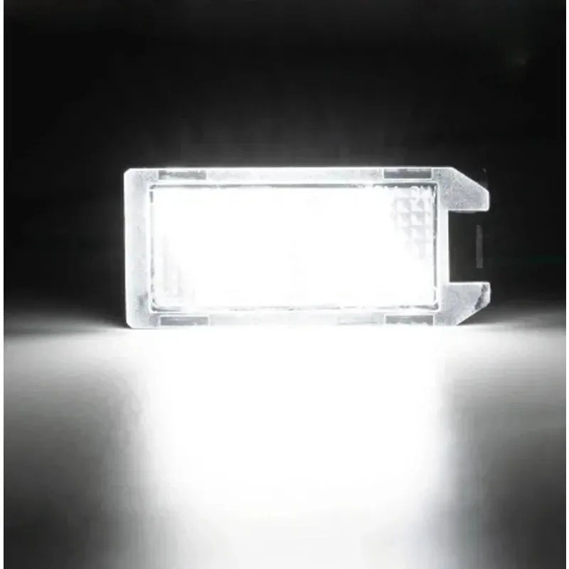 

New 2Pcs/Lot White LED Number Seat License Plate Lights For 6L Ab Arosa Altea Cordoba MK1 MK2 Leon 1M Toledo 5P 2004-2009