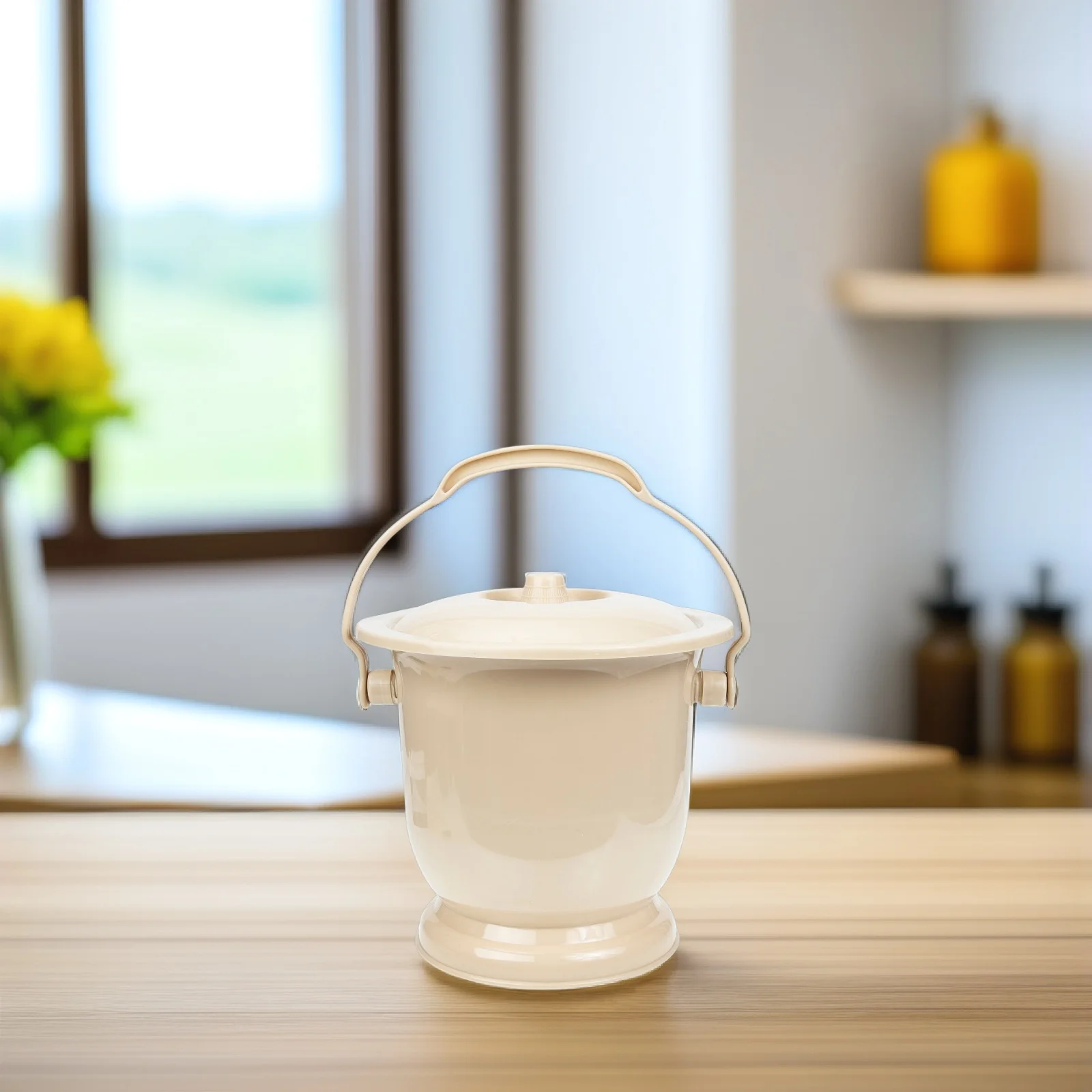 وعاء البول المحمول للكبار، سرير منزلي، سعة كبيرة، رائحة خفيفة الوزن، مبصقة للأطفال الأكبر سنًا