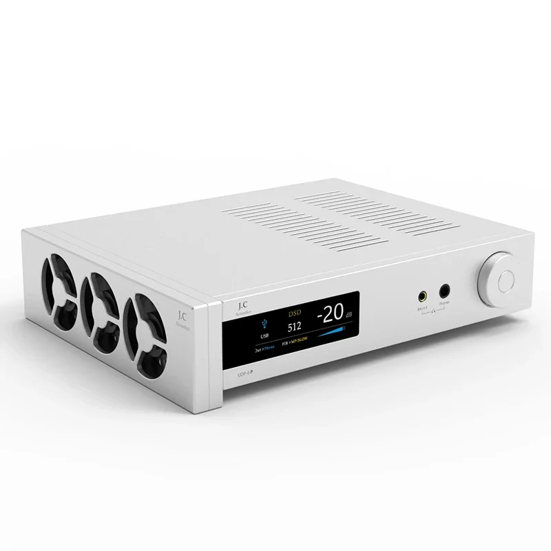 J.C Acoustics UDP-6P ES9039SPRO سطح المكتب DAC ومضخم ضوت سماعات الأذن ستيريو Hifi Music AMP