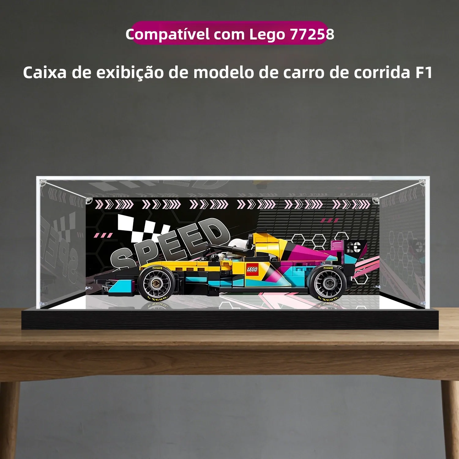 アクリルディスプレイボックス-レゴ-77258-f-アカデミー-スーパーレーシングカー-ビルディングブロック用-透明防塵ショーケース-カスタマイズ可能