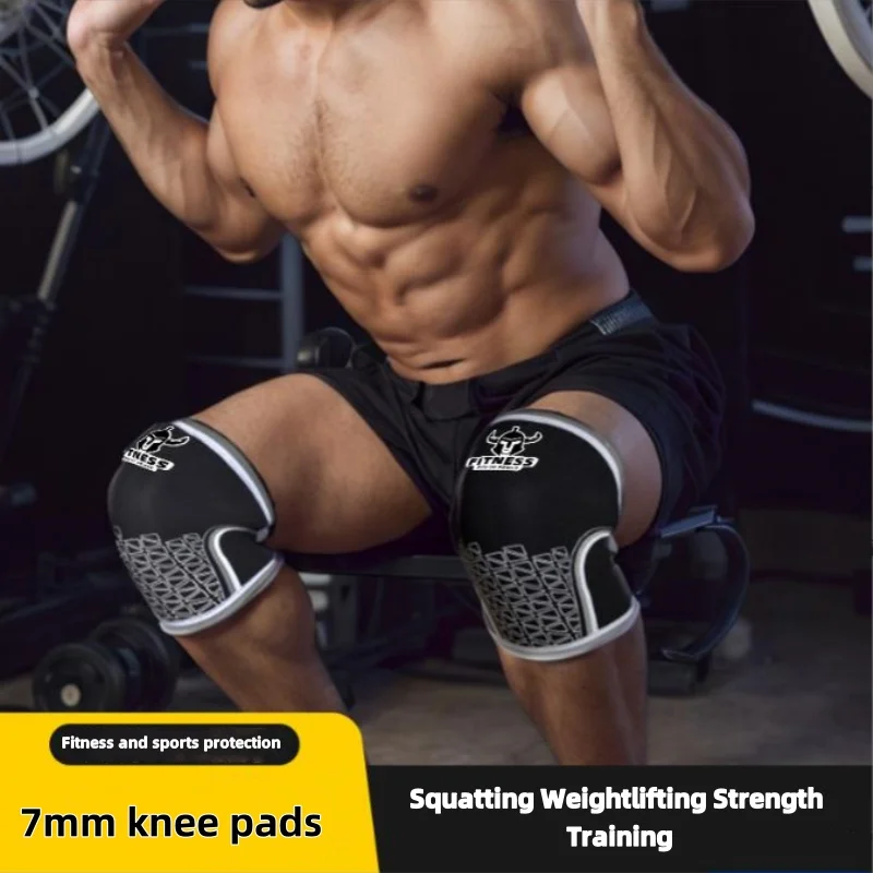 

1 PC Women Men 7mm Neoprene Sport Knee Pad Sport elbow pad Compression Weightlifting Pressured Crossfit Training Knee Pads