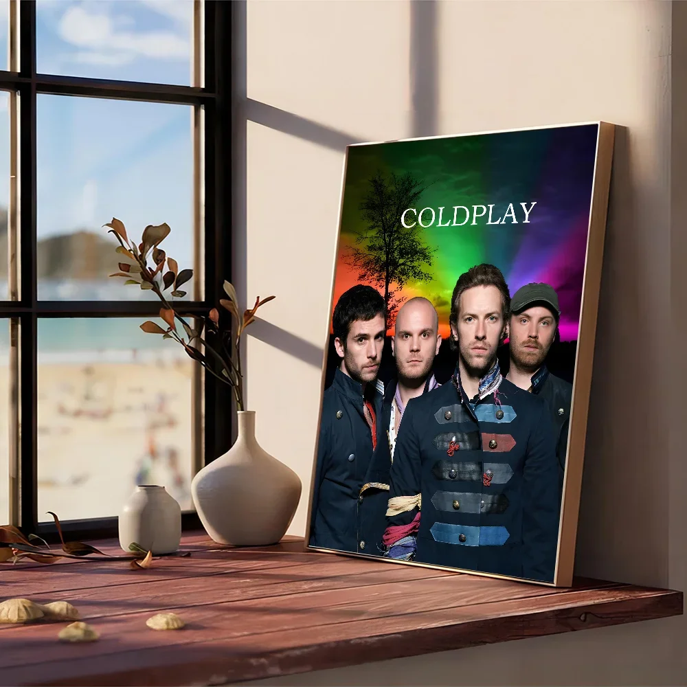 Rock Coldplay Band Zelfklevende Kunst Poster Whitepaper Prints Posters Kunstwerk Home Decor