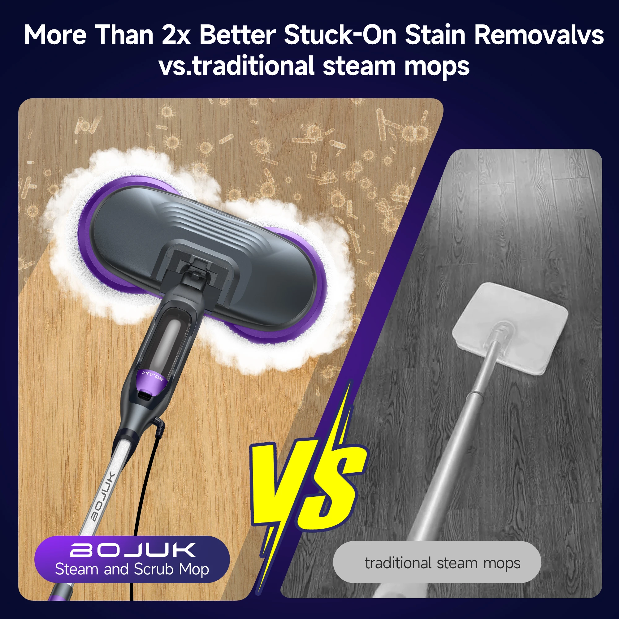 Home Cleaning Steam Mops Wet and Dry Electric Steam Mop High Temperature Vacuum  Floor Cleaner Spray Mop Floor Steam Cleaner - view 5