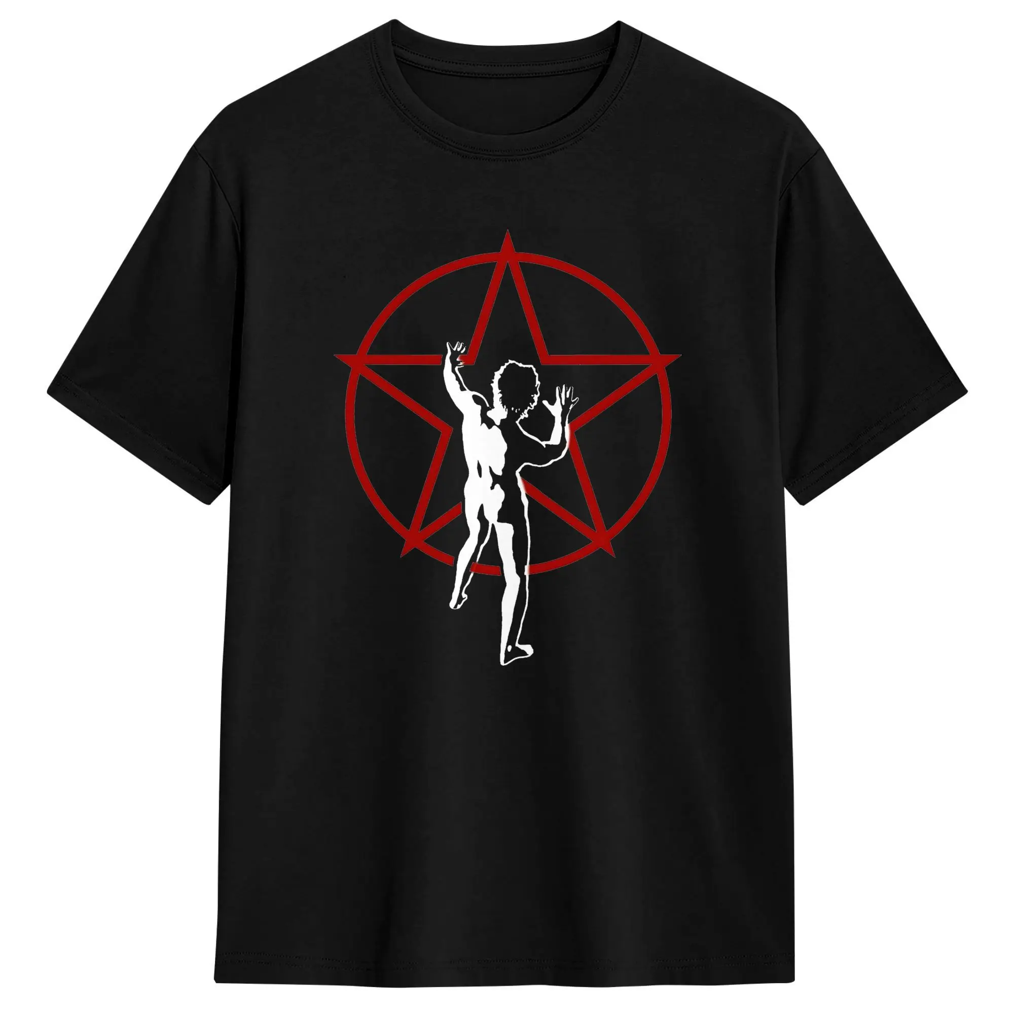 Casual Rush Rock   Band Starmen Logo T-Shirt Men's Cotton Short Sleeve  Round Neck Summer Top Tee