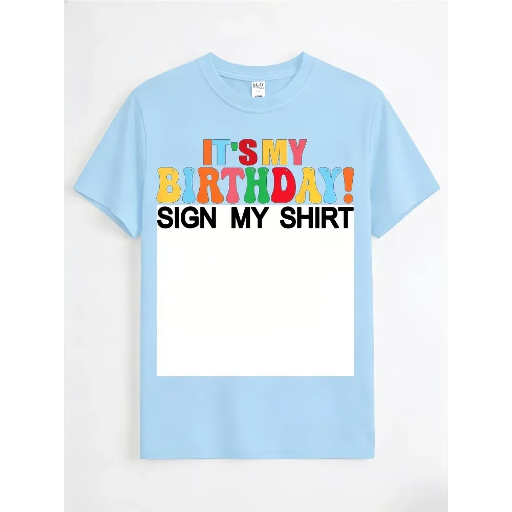 Letters Last Day of School Printed Casual Children's T-shirt Summer Cotton Short Sleeve Fun Fashion Top