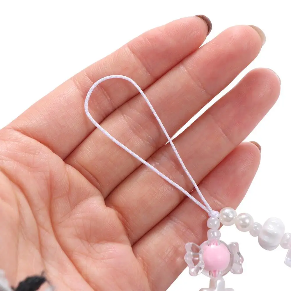 Sweet Cool Y2k Phone Lanyard Pink Pearl Heart Star Cool Girl Phone Chain Buttfly Style Bear Phone Pendant Jewelry Gift