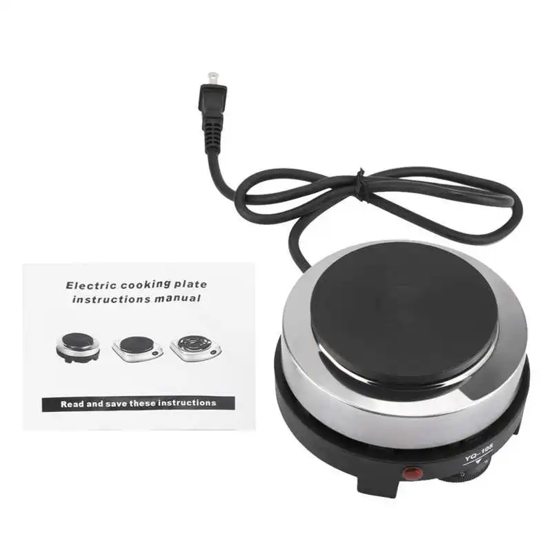 Portable 110V 500W Electric Mini Stove Hot Plate Multifunction Home Heater (US Plug 110V) Coffee Heater Stove Cooking Plate