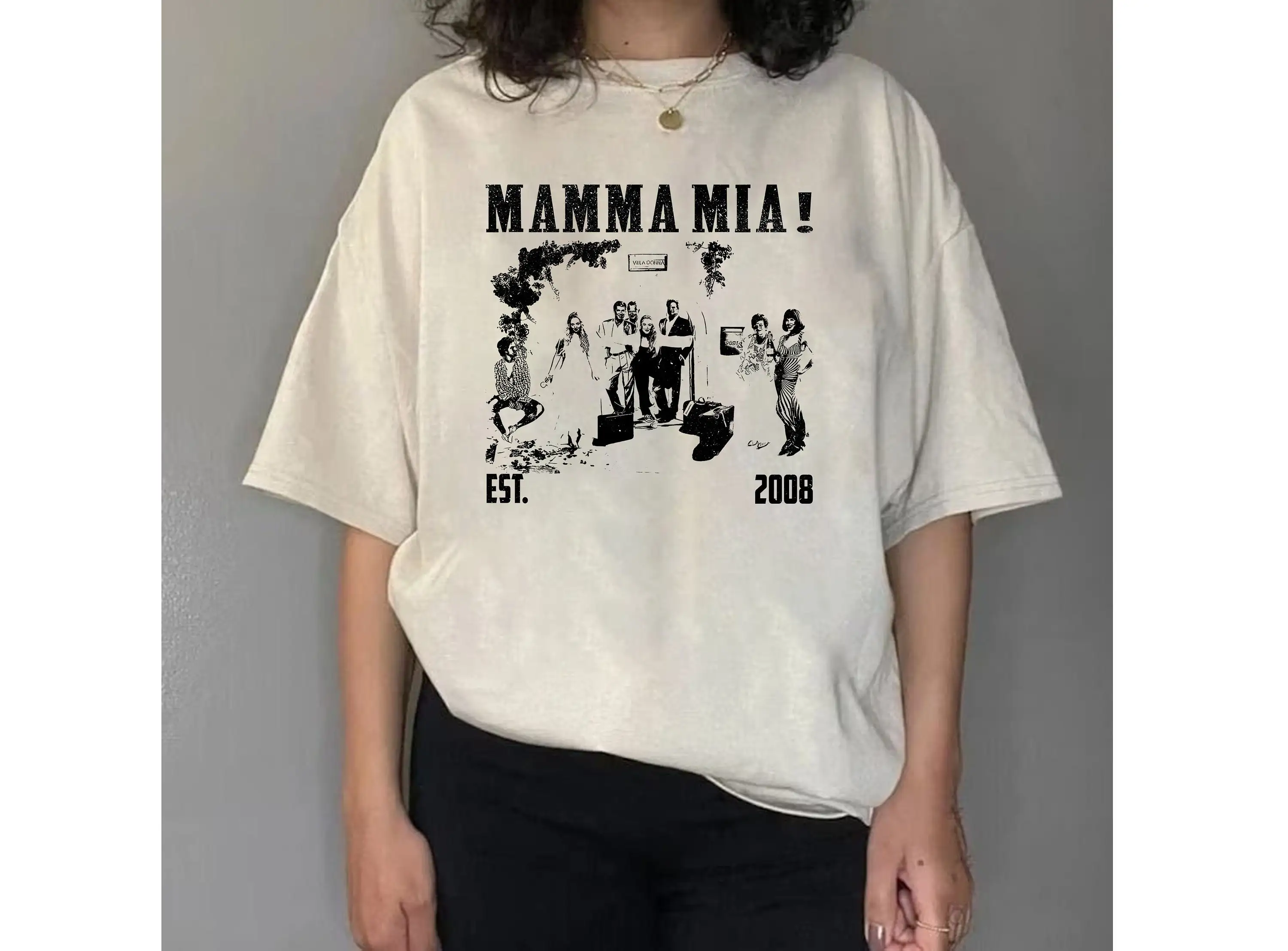 Mamma Mia T Shirt Movie Style Crewneck Trendy s For Men