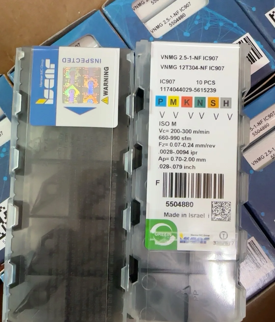 

Hard alloy cutting blades VNMG12T304-NF IC907