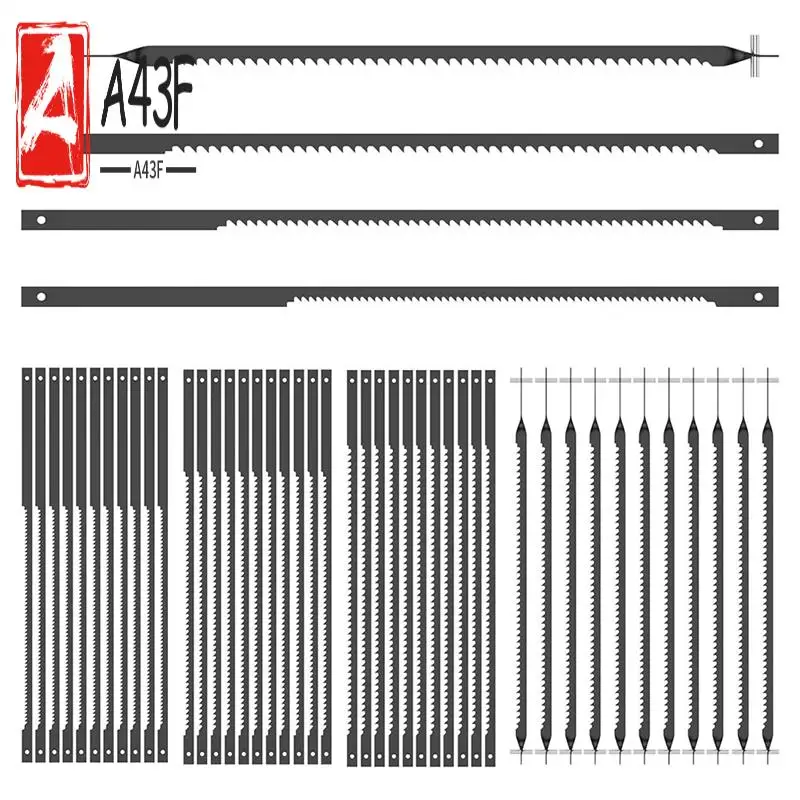 

A43F-4-дюймовые полотна для прокрутки, 48 шт., сменное полотно для прокрутки с концом штифта для MS20, пильное полотно из высокоуглеродистой стали 15/18/24TPI