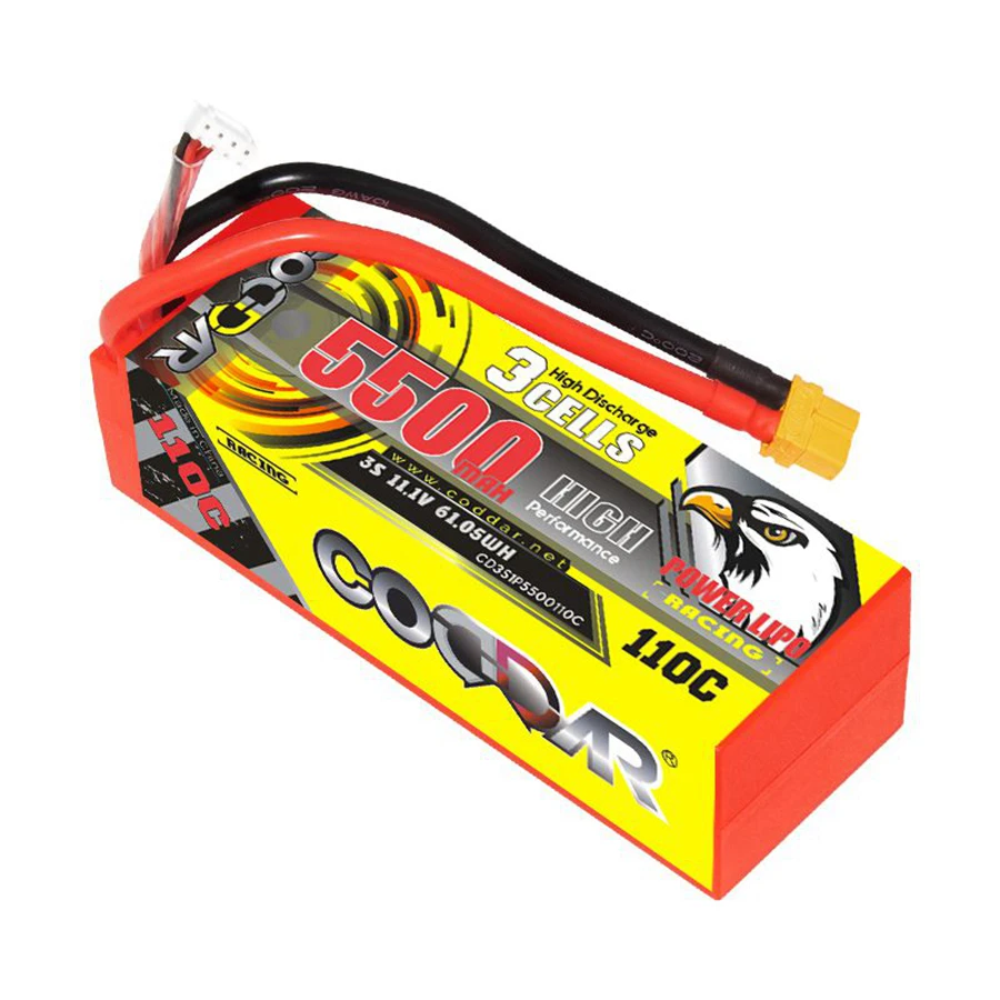 CD3S1P5500110C 5500mAh 3S 11.1V 110C 1/10 Model RC akumulator litowy wielokrotnego ładowania