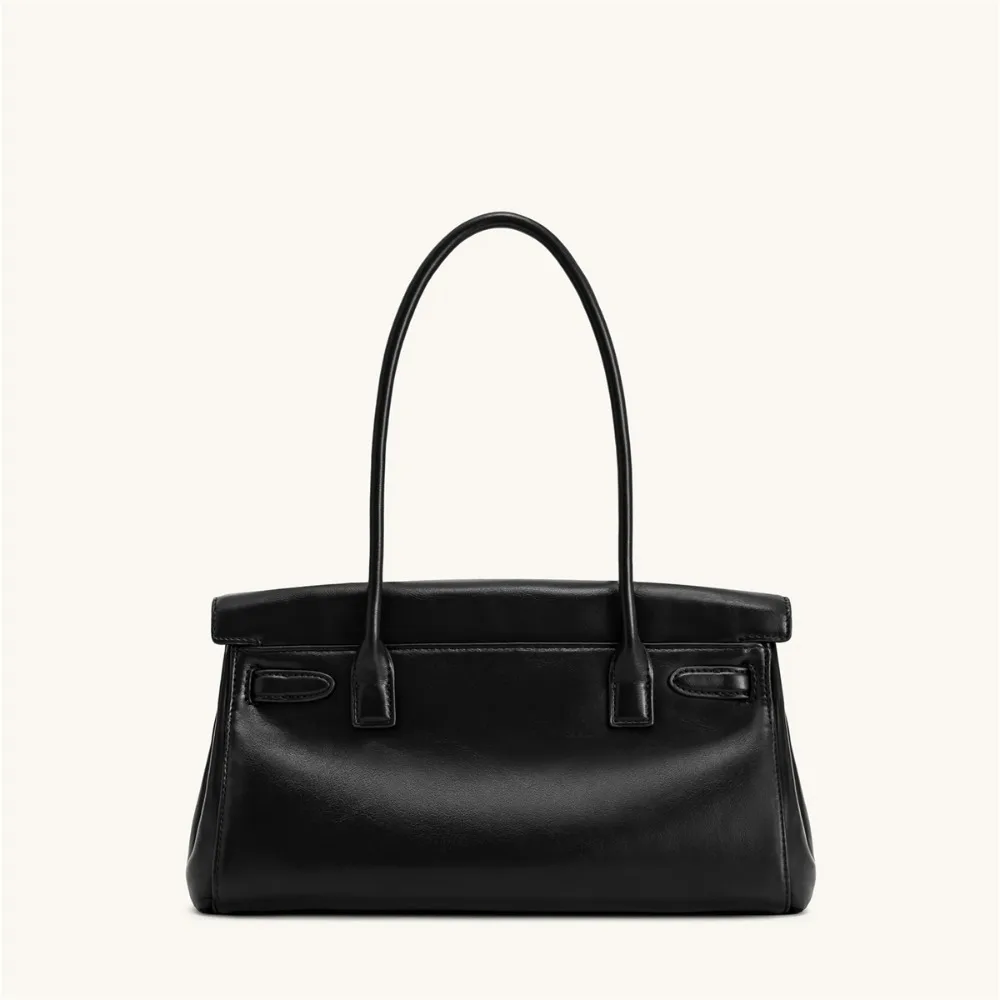 JW PEI يارا حقيبة يد للنساء حمل حقيبة جلد نباتي أسود مصمم حقيبة كتف للعمل التنقل اليومي Pures 2025 جديد #3