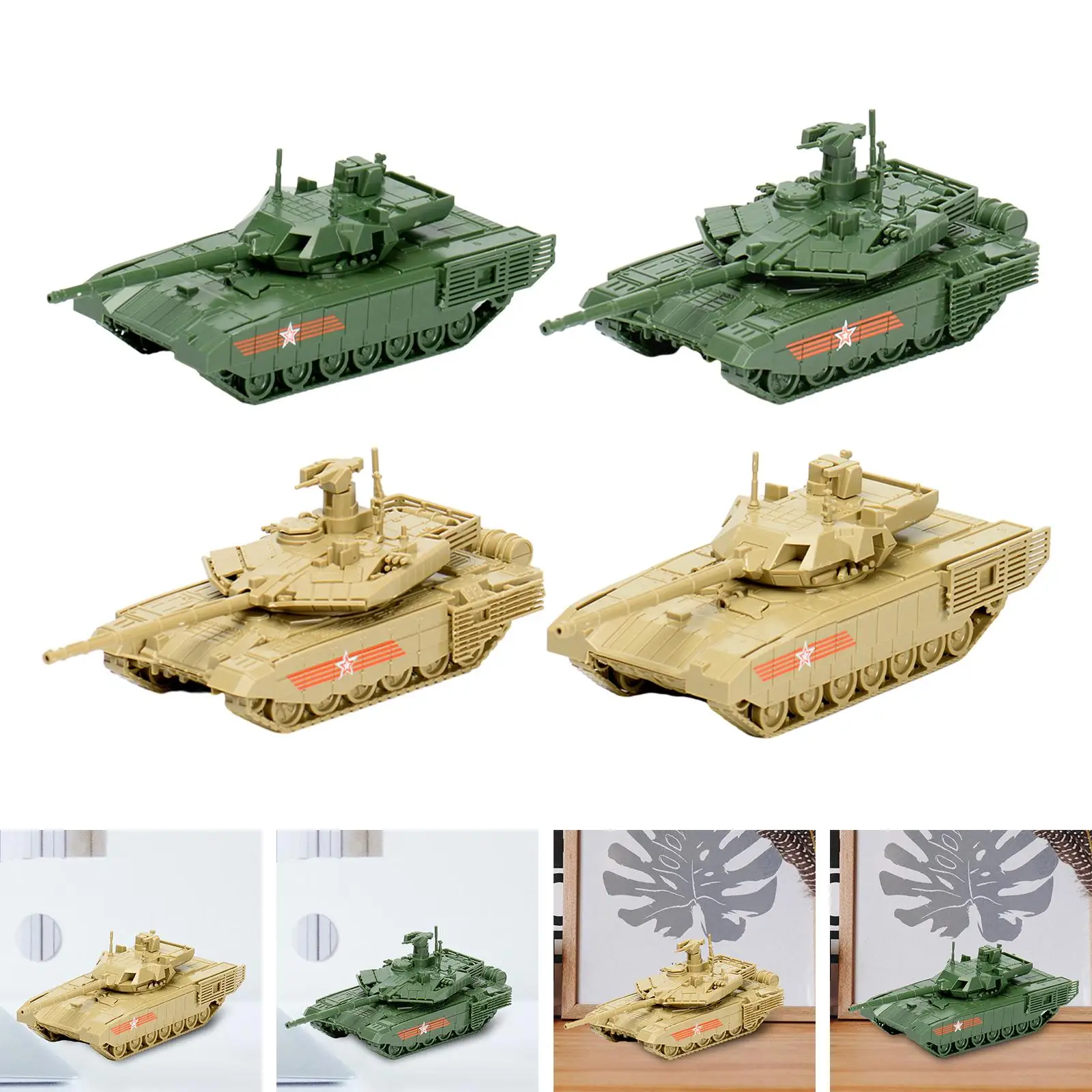 1:72 Scale Miniature Armored Vehicles Build Your Own 4D Tank Model With