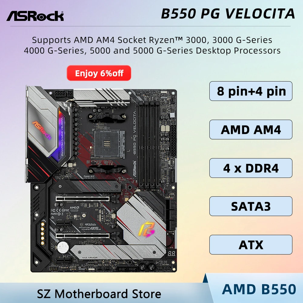 Asrock B550 Pg Velo…