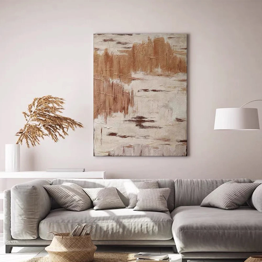 

Abstract Wall Art for Living-room Decor Large Hand-Painting Canvas Abstract Contemporary Artwork for Modern Home Hotel Decor