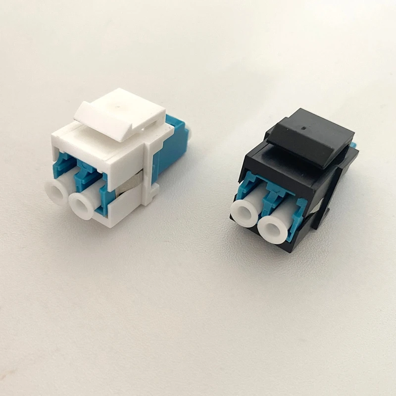 Konnektörleri için 10'lu Paket Dubleks UPC Optik jaklar Adaptör Fiber Keystone jaklar Geçmeli Bağlantı