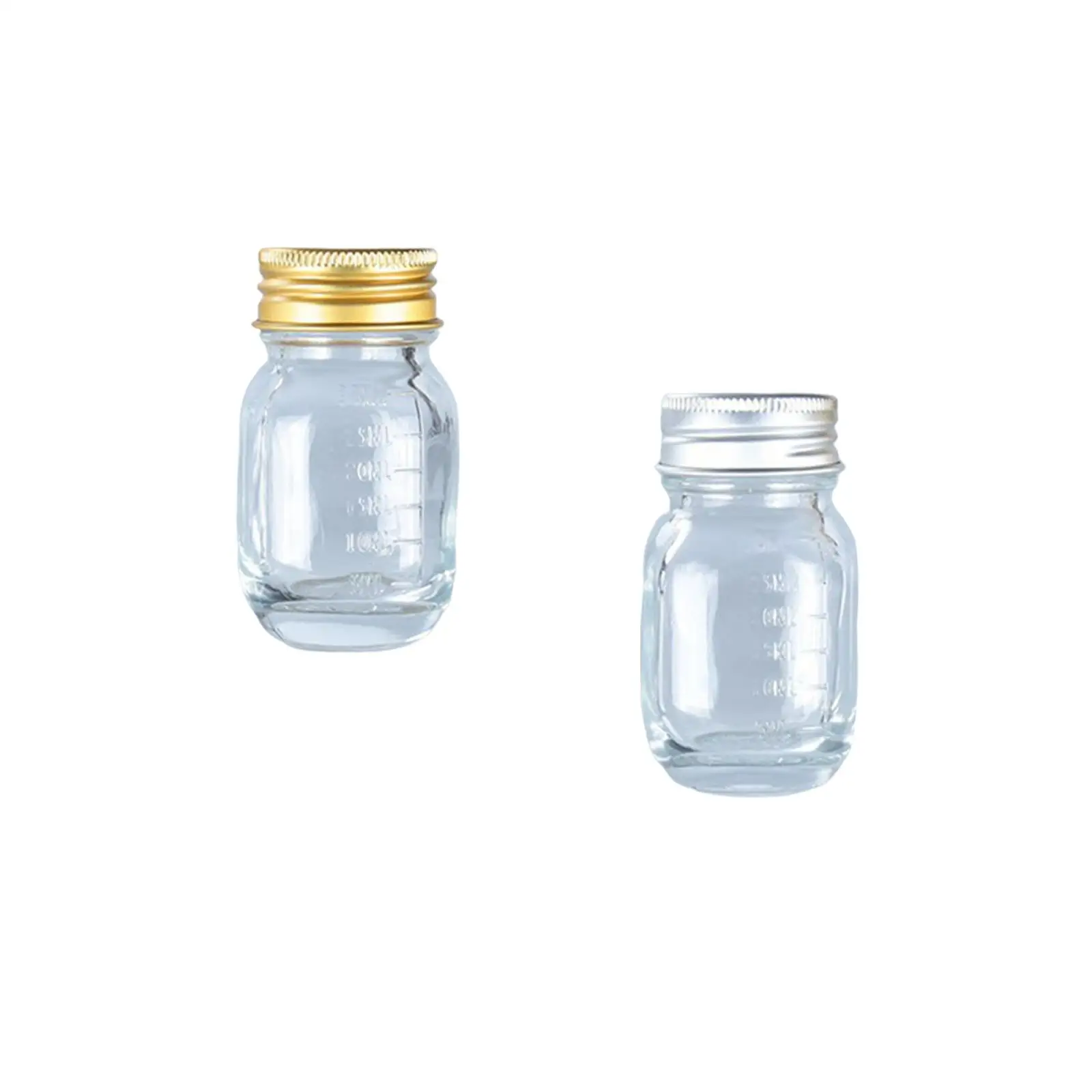 Chemistry Reagent Bottle 30 ml Capacity Clear Screw Cap for Liquid Labs Home