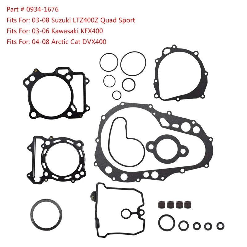 Gasket Set Top and Bottom End Fit for suzuki LTZ400 Z400 400 Quad Sport 03-08 Quality Plastic Made Dropship