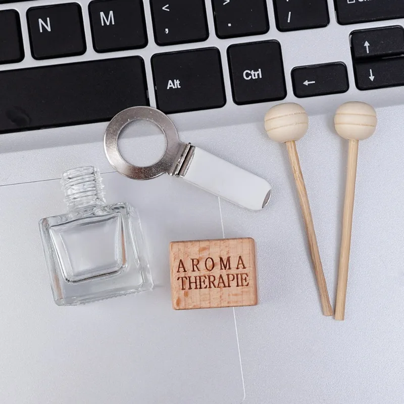 8ml 차량용 에어벤트 향수병 자동차 방향제 병 에어벤트 배출구 향수 클립 디퓨저 병 자동차 인테리어 액세서리 썸네일 6
