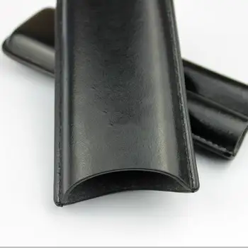 Černé kožené pouzdro na doutníky s 2 tubami pro malé a střední doutníky o objemu 50 kroužků, kuřácké potřeby, cestovní humidor 8 nejlepší prodej cestovní pouzdra na doutníky - №7