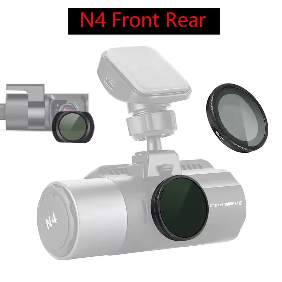 for Vantrue N4 CPL Filter HD Lens Dust Protection Anti Glare CPL Filter for Vantrue Rear CPL