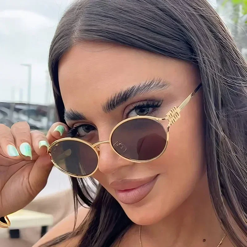 

Модные маленькие солнцезащитные очки, брендовые дизайнерские металлические уличные очки для путешествий, модные уличные очки для фотосъемки, мужские солнцезащитные очки с защитой от ультрафиолета