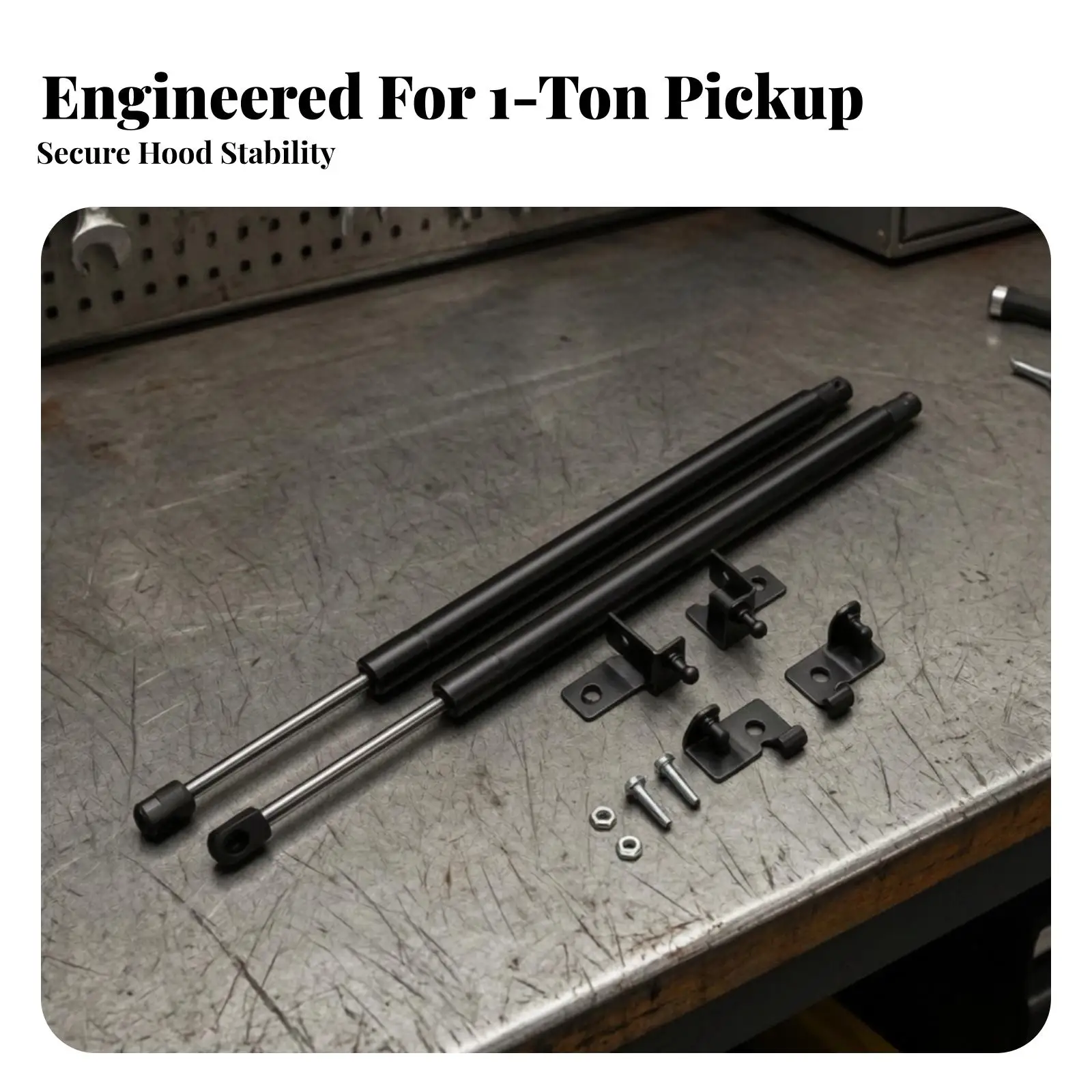 Vehicle Bonnet Lift Support Rod Hydraulic Gas Strut for Asian Utility 2012-2020 Metal Brackets Secure Hood Holder