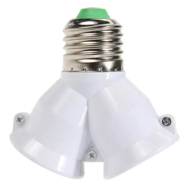 E27 Socket Bulb Holder E27 To 2-e27 Universal Light Lamp Bulb Socket High Quality Household Splitter Adapter Screw E27 Led Base