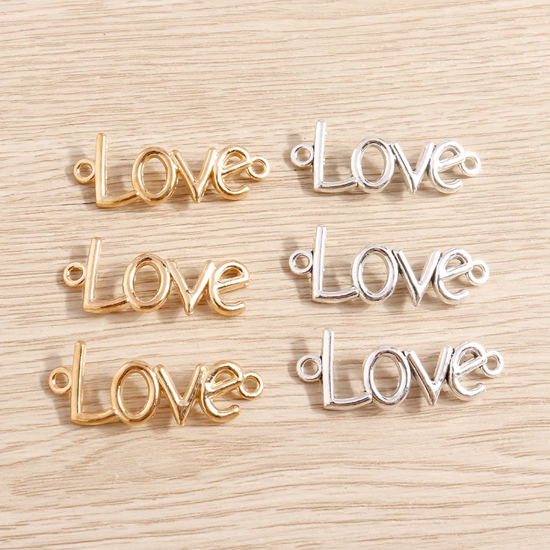 10 Stück niedliche, gemischte Herzanhänger aus Legierung zum Basteln von Halsketten, Ohrringen, Armbändern, DIY-Handarbeiten und Schmuckzubehör – Detail 8