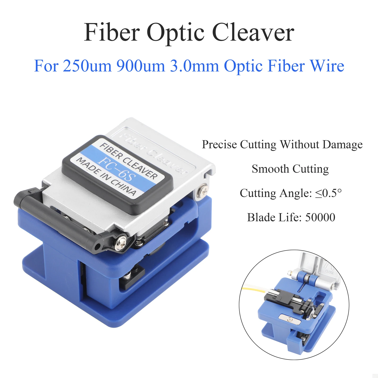 7 in 1 FTTH Cold Splicing Tool Kit Including Fiber Cleaver Fiber Test Pen Optical Power Meter Fiber Stripper Fiber Scissors