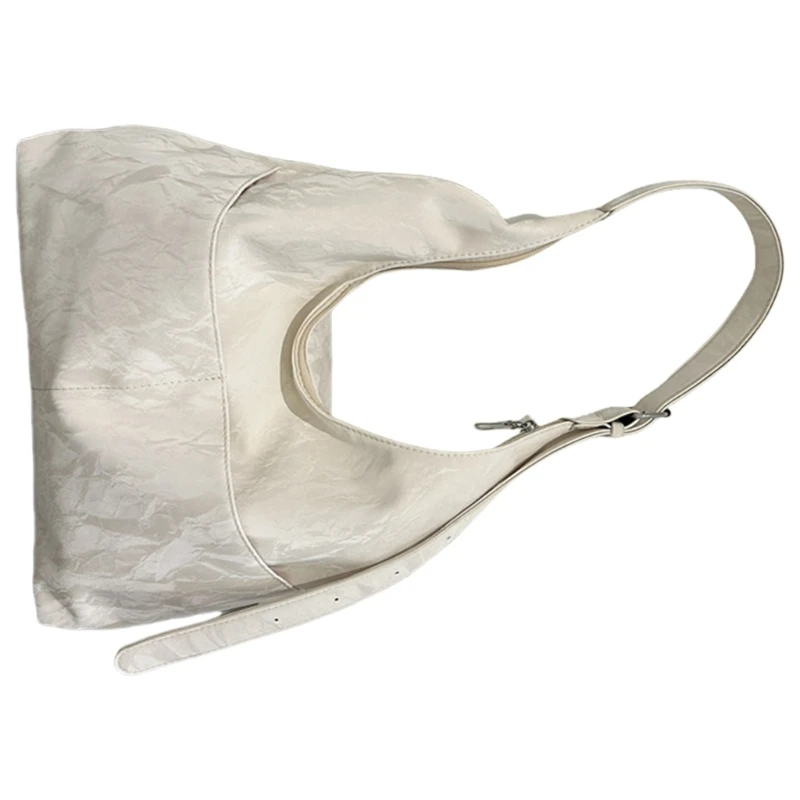 Women Armpit Bag PU Leather Handbag Large Capacity Shoulder Bag Shopping Bag E74B