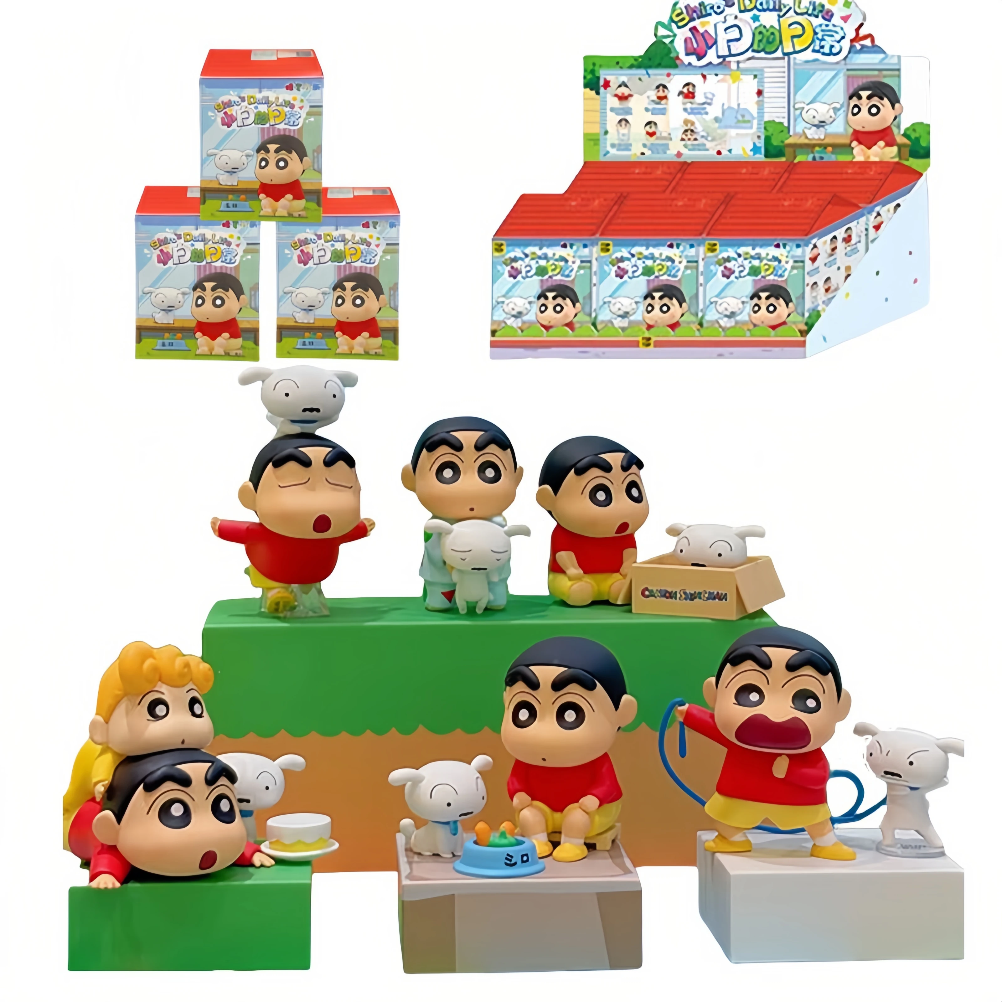 تلوين شين تشانس ليتل وايت الحياة اليومية صندوق أعمى التماثيل العصرية اللعب سطح المكتب الحلي دمى اللعب الطرفية الهدايا #1