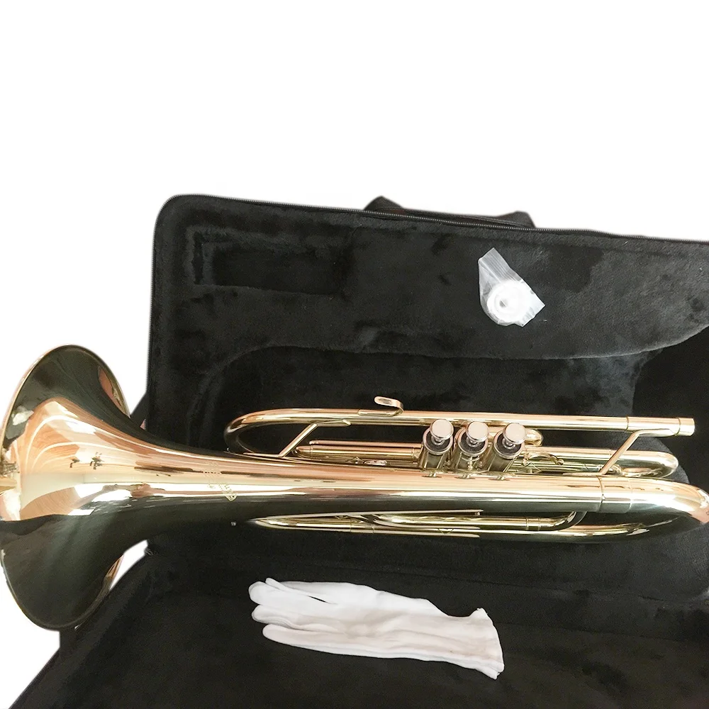 Seasound OEM Cheap High Quality Bb Gold Marching Trombone JYMTB1311