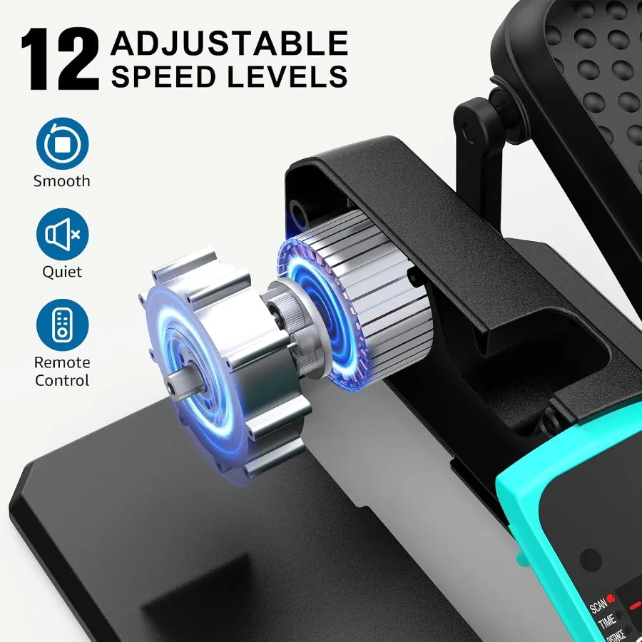 -018 تحت المكتب بيضاوي الشكل 12 سرعة 5 أوضاع تمرين ساق صغير بمحرك بينما يجلس لكبار السن كما رأينا على شاشة التلفزيون مع عدم الانزلاق