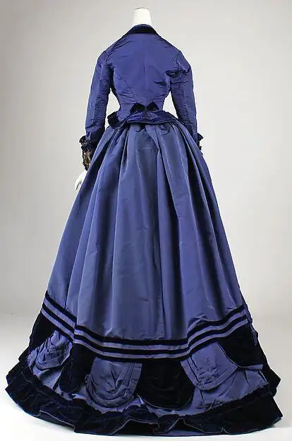 Victorian Civil War Afternoon Dress Costume Women Renaissance Retro Queen Dress