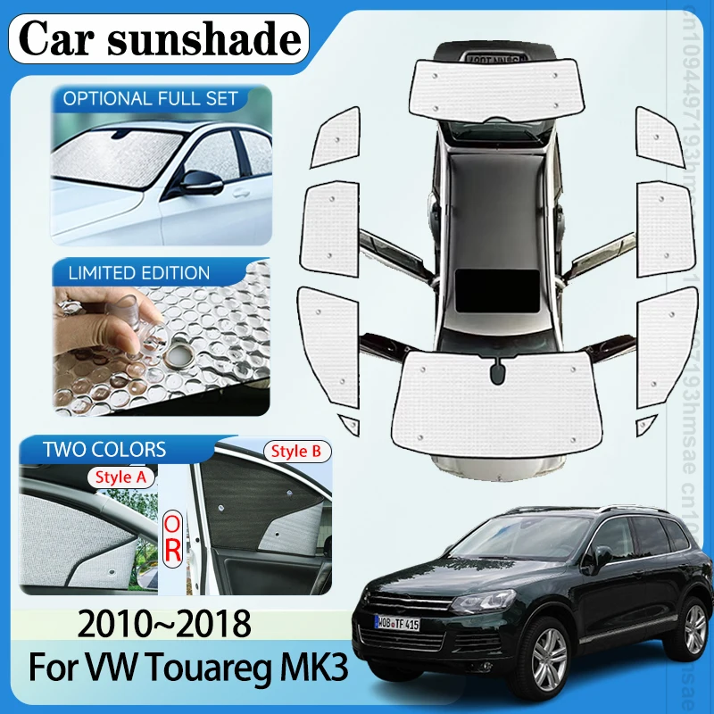 

For VW Touareg Volkswagen 2010-2018 7P 2015 Accessories Car Visors Sunscreen Window Sunshade Sun Blind Covers Curtain Windshield