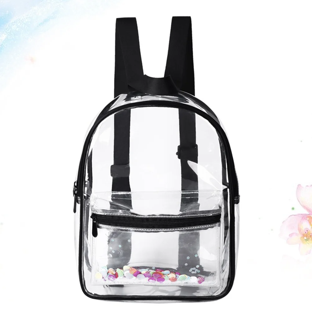 

Waterproof PVC Bag Clear Transparent Backpack for Women Men Adjustable Shoulder Straps Lightweight Large Capacity Jelly